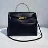Cross-border explosion Andiamo leather handbag 2025 new old money style high-end women's cowhide tote bag