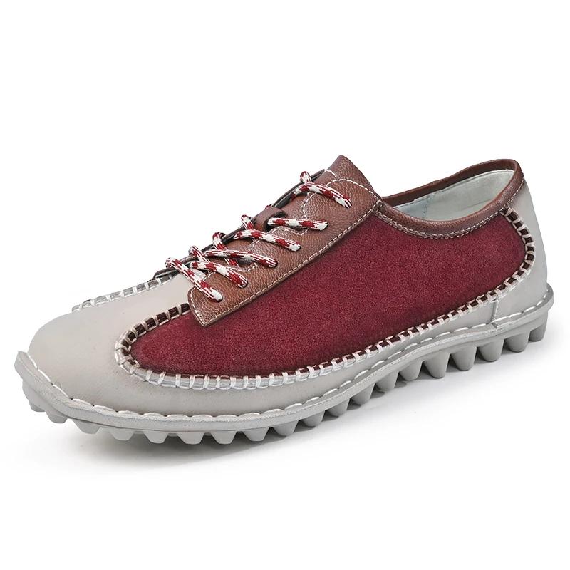 Fashion New Leather Sandblasted Anti Slip Casual Shoes for All Seasons Casual  Male Walking Shoes Outdoor Men Non-Slip Flats Sneakers