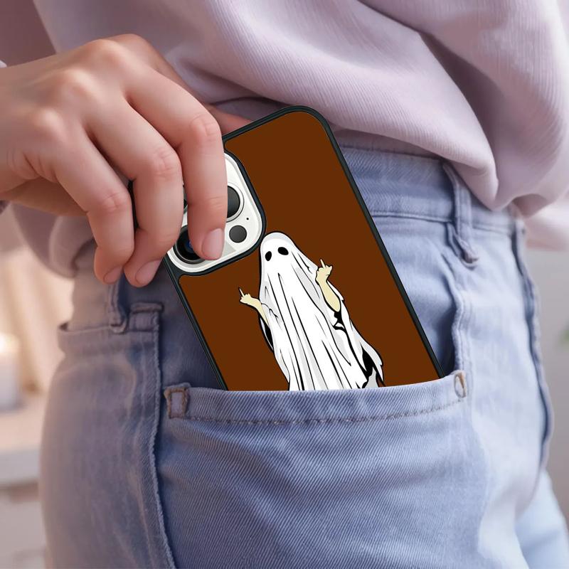 Ghosts Funny Phone Case For iPhone 17 Air 15 16e 14 13 Pro Max Coque 12 11 Pro Max PLUS cover