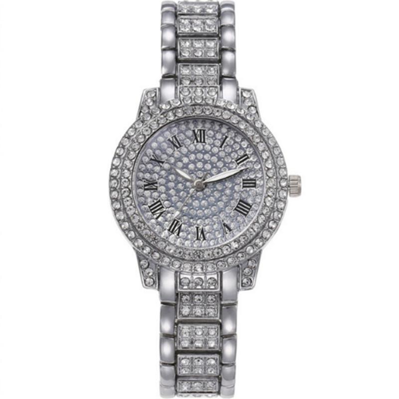 Popular Ladies Watch Cornucopia Fashion Casual Roman Numeral Quartz Set Full Diamond Bracelet Watch Fashion Watch bulk price