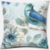 Flower and Bird Printing Series Pattern Pillowcase Square Pillowcase Home Office Decoration Pillowcase