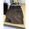 A-line Woolen High-Waisted Slimming Short Skirt for Women - Winter 2026 High-Class Commuter Versatile Half-Skirt