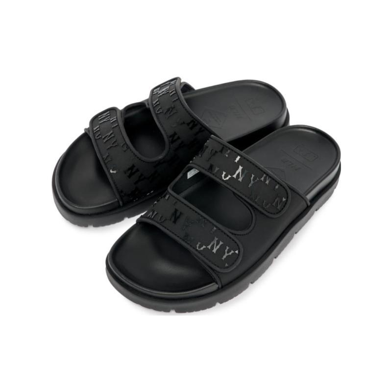 MLB Slipper Slide Slippers Unisex Black Sneakers 3ALPCBT33-50BKS