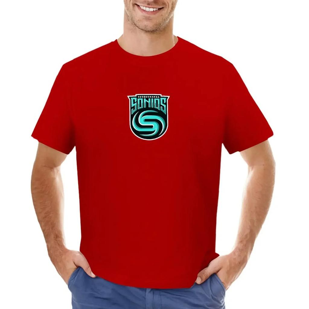 Susquehanna Soniqs Esport Logo T-shirt Tops New Edition Blacks Men's Cotton T-shirt