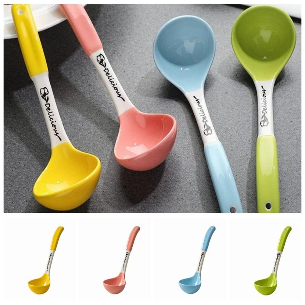 

Hand Painted Kitchen Accessories Multicolor Kitchenware Cereal Ceramic Soup Spoon Kitchen синій