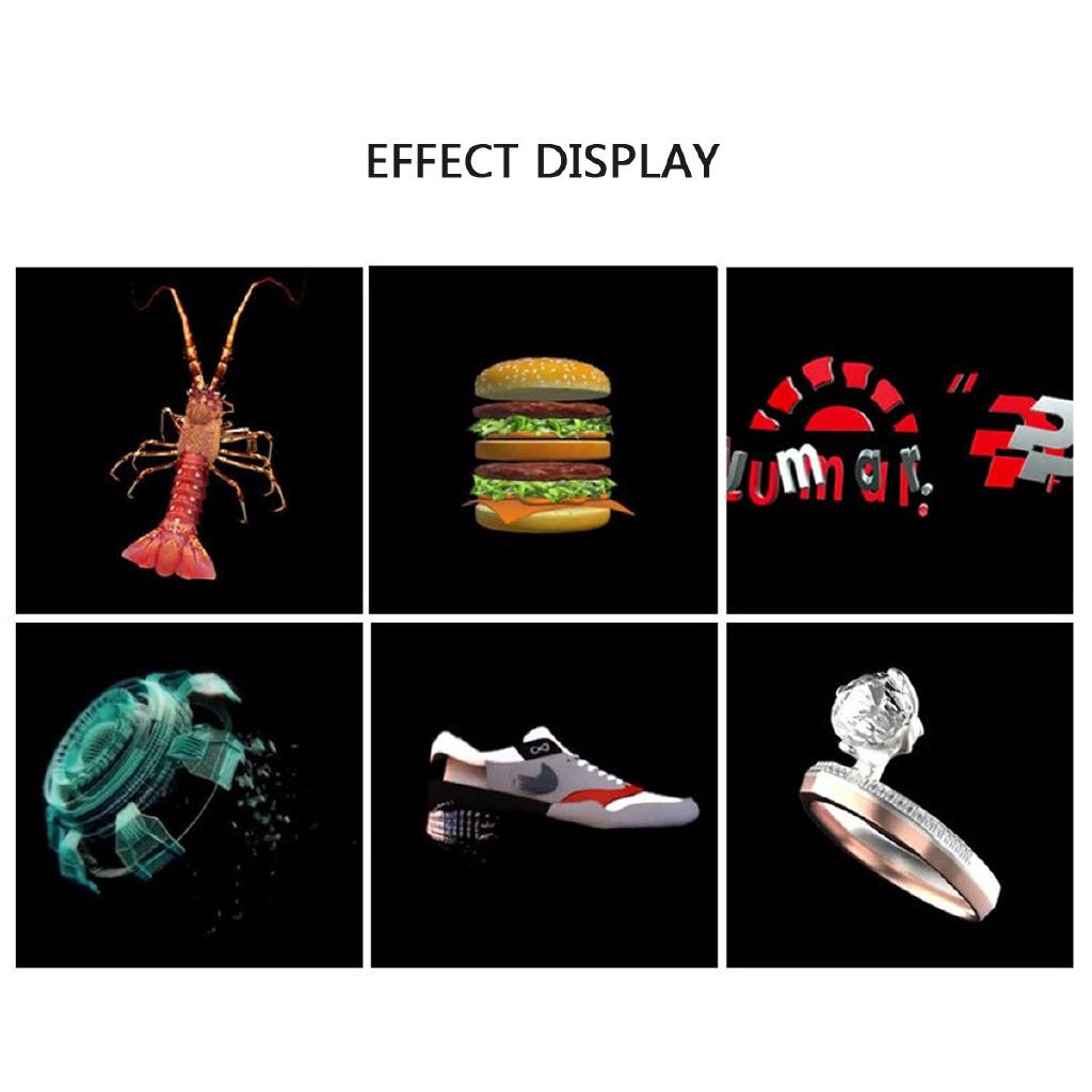 New 3D LEDs 384 Lamp Beads HD Remote Hologram Fan Projector Advertising Display WIFI Holographic Display Player 16W-32W
