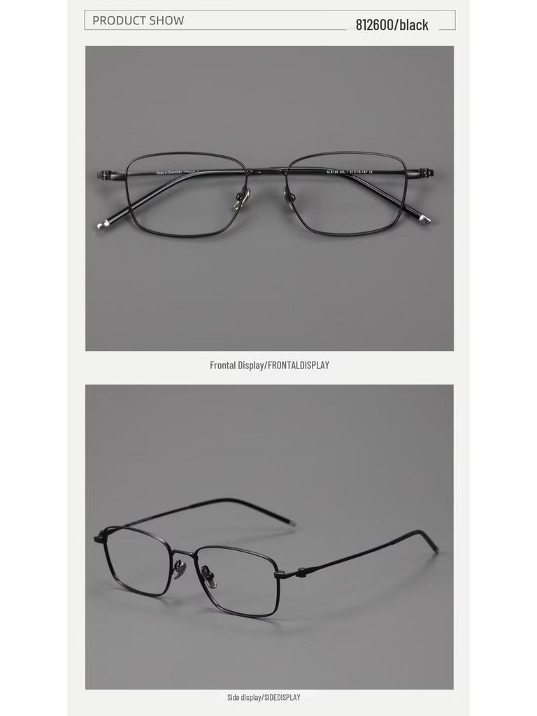 Pure Titanium Eyeglass Frames: Full & Semi-Rimless Styles for Men & Women, Acetate Options, Prescription Compatible for Myopia