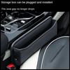 Car Seat Crevice Storage Box Leather Material Car Storage Bag Universal Car Seat Gap Organizer Box Car Accessories Interior