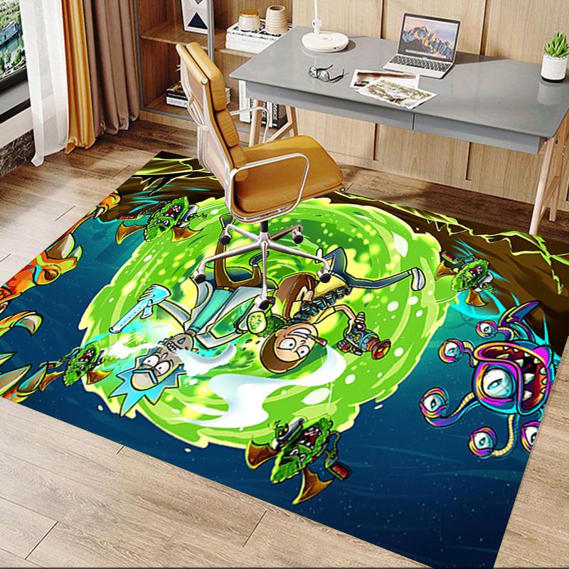 Alien Adventure Space Carpet For Playroom Bedroom Living Room Sofa Home Decorkids Game Area Rug Nonslip Floor Mat