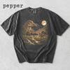 Cryolophosaurus Howling To The Moon Shirt, Dinosaur Lover Gift, Moonlit Cryolophosaurus Tee, Unique Dinosaur Shirt, Comfort Colors Shirt