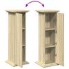 Pedestal with Storage Space Sonoma Oak Finish 31 X 30 X 90 Cm Engineered Wood