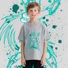 Saint Seiya Dragon Shiryu Impression Anime T-shirt Enfant 100% Coton Garçons Filles Unisexe Dessin Animé T-shirt Doux Confortable Haut à Manches Courtes