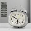 Metal Design Metal Alarm Clock Silent Operation Mechanical Clock  Deep Sleepers