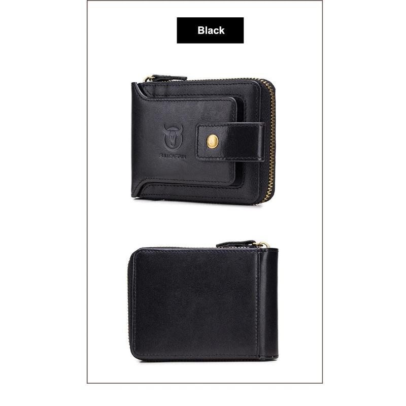 Neue Herren Geldbörse kurz 100% echtes Leder Münzfach Multi-Slot Diebstahlschutz Geldbörse luxuriöse verdickte Geldbörsen