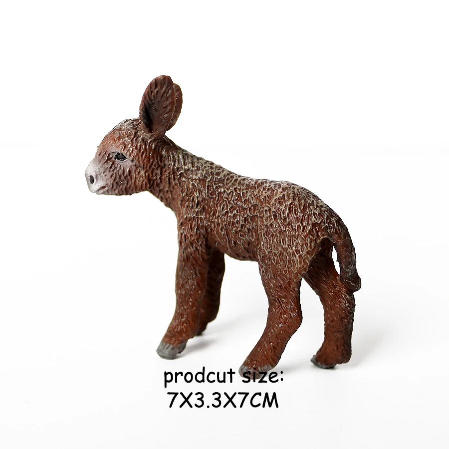 Modellino Asino Animali Giocattolo Figure Animali della Fattoria Action Figure Anime Regali per Bambini Giocattoli per Bambini Giochi Decorazioni Natalizie