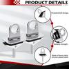 05649/5648 Universal Stake Pocket Anchor Points For Pickup Trucks 2-Pack Chrome Plated