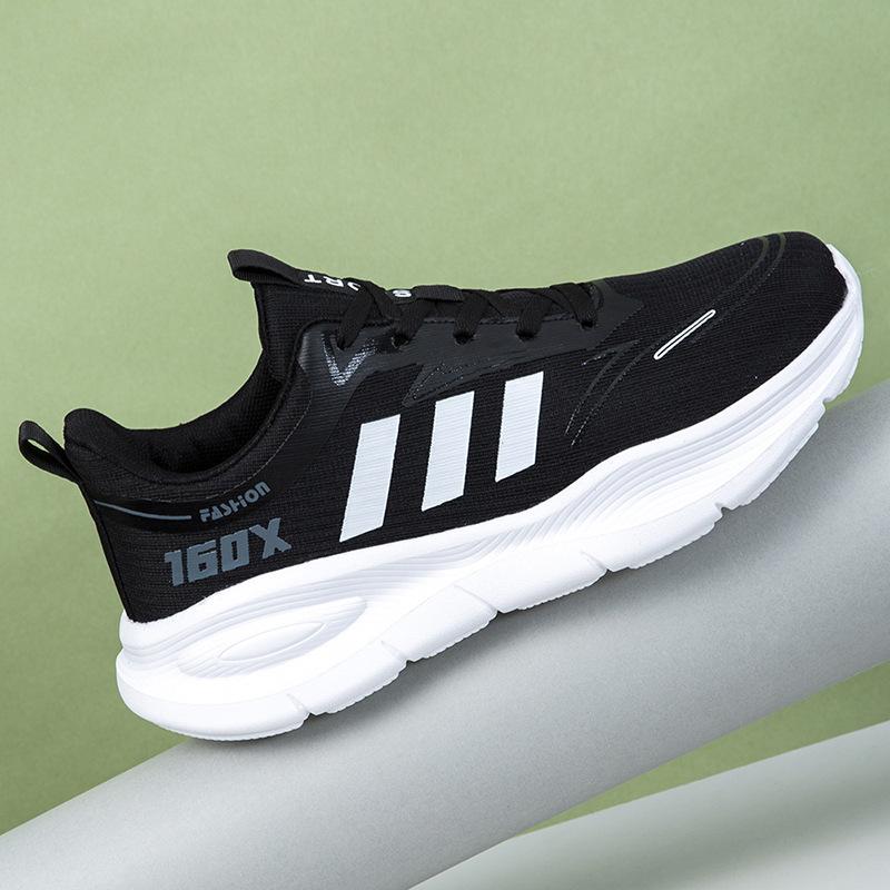 Large Size Men's Shoes Spring and Autumn Trendy Breathable Couple's Sports Shoes Casual Versatile Light and Comfortable Mesh Student Shoes