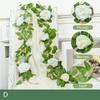 flower wreaths for decoration Artificial Rose Peony Garland Silk Flowers Garden Decor Easy To Install Elegant Floral Design