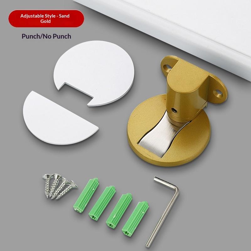 Adjustable Punch-free Magnetic Door Stopper Windproof Door Holder Safety Anti-collision for Kids Room Home Use