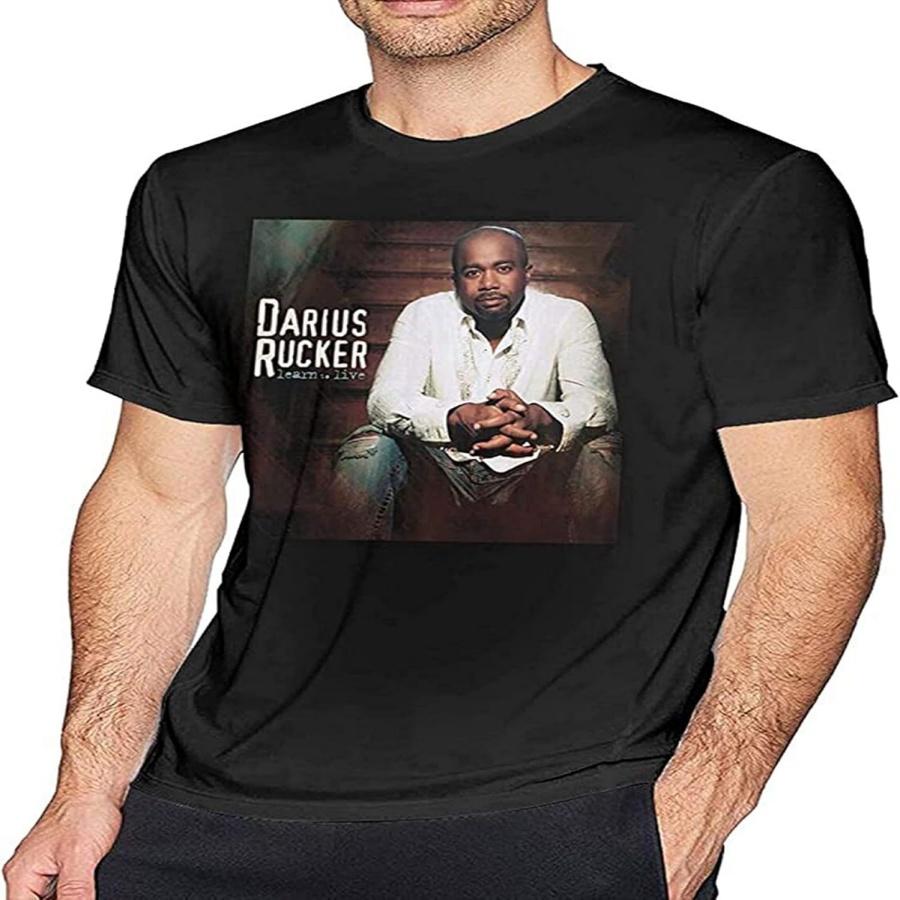 

Comestia Da-Rius Ru-Cker Learn to Live Men s Classic Breathable T Shirt Casual Round Neck Easy Tee Soft T Shirts XS XXXXXL різнокольоровий