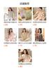 Spring and Autumn Pajamas Women's Pure Cotton Cotton Yarn Can Be Worn Outside, Simple Round Neck Pullover Long Sleeve Trousers Loungewear Set 11