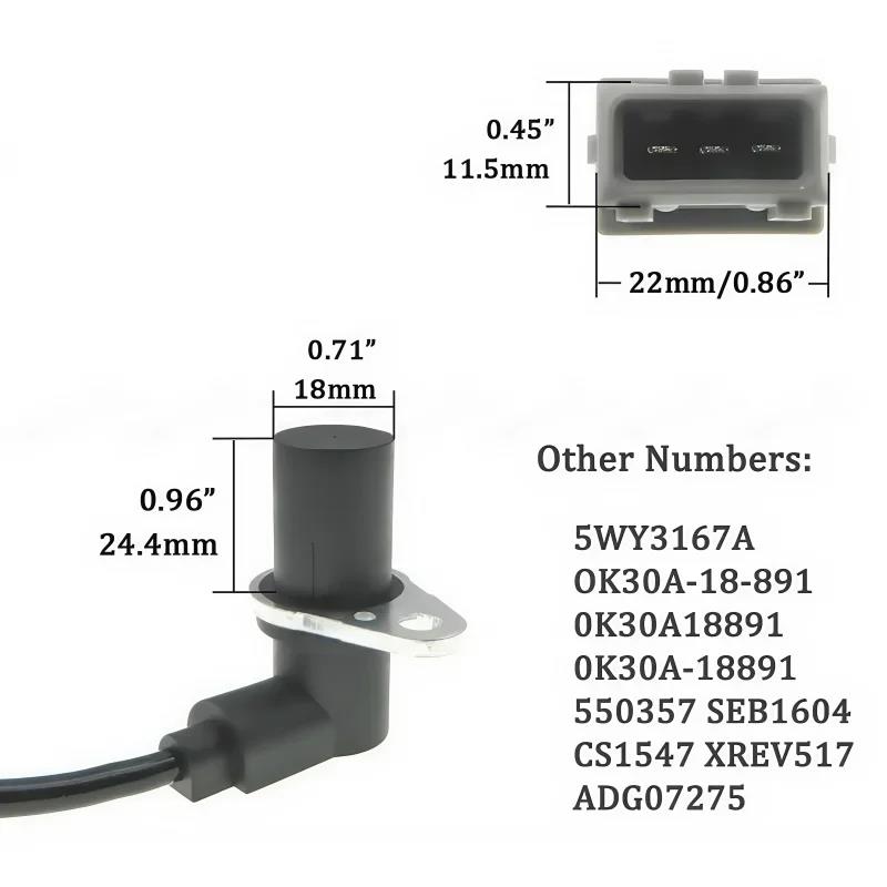 Crankshaft Position Sensor For KIA Rio Carnival Rio Kombi 2001-2005 0K30A-18-891 0K30A18891 0K30A-18891 5WY3167A