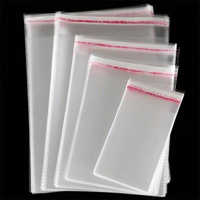 Clear Self-Adhesive OPP Bag, 14" Width, for Clothing & Jewelry Packaging