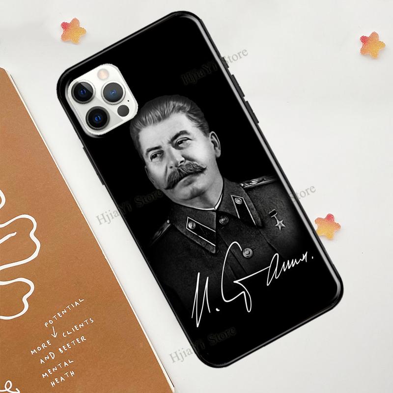 USSR Joseph Stalin For iPhone 12 13 mini 11 Pro Max Phone Case For iPhone 7 8 Plus X XR XS Max SE 2020 Coque