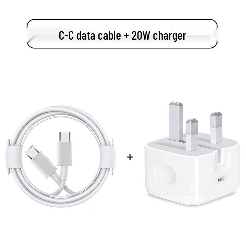 UK PD20W Three-Pin Folding Fast Charger for iPhone 11-15 Pro