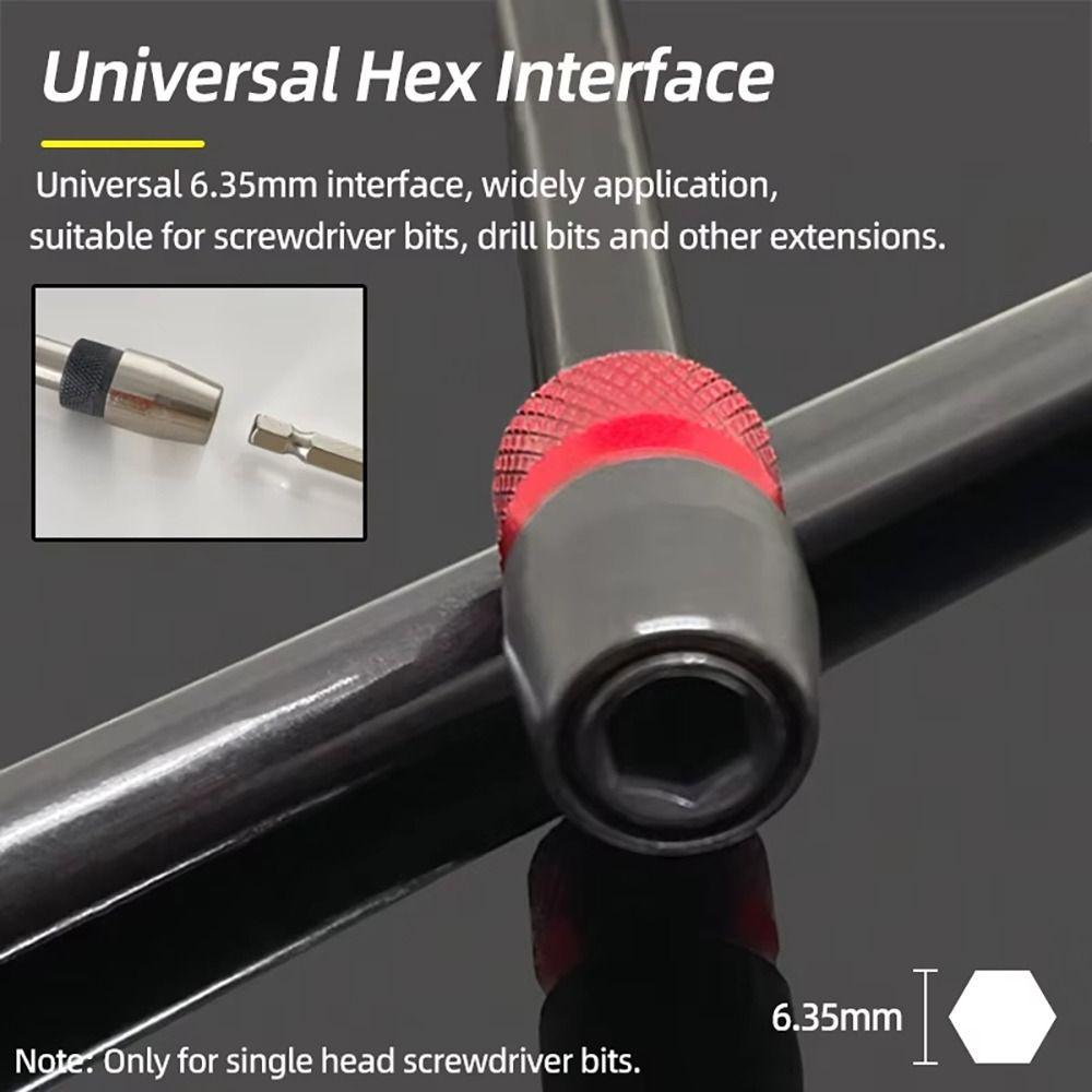 1 Stück magnetische selbstverriegelnde Verlängerungsstange 100/150/300mm Schraubendreher-Umwandlungskopf