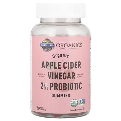 Organics, Organic Apple Cider Vinegar Probiotic Gummies, 60 Vegan Gummies