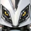 1pair Motorcycle Light Stickers Durable Waterproof for Yamaha XMAX300 Light Protective Sticker Universal Decoration Vinyl Decals