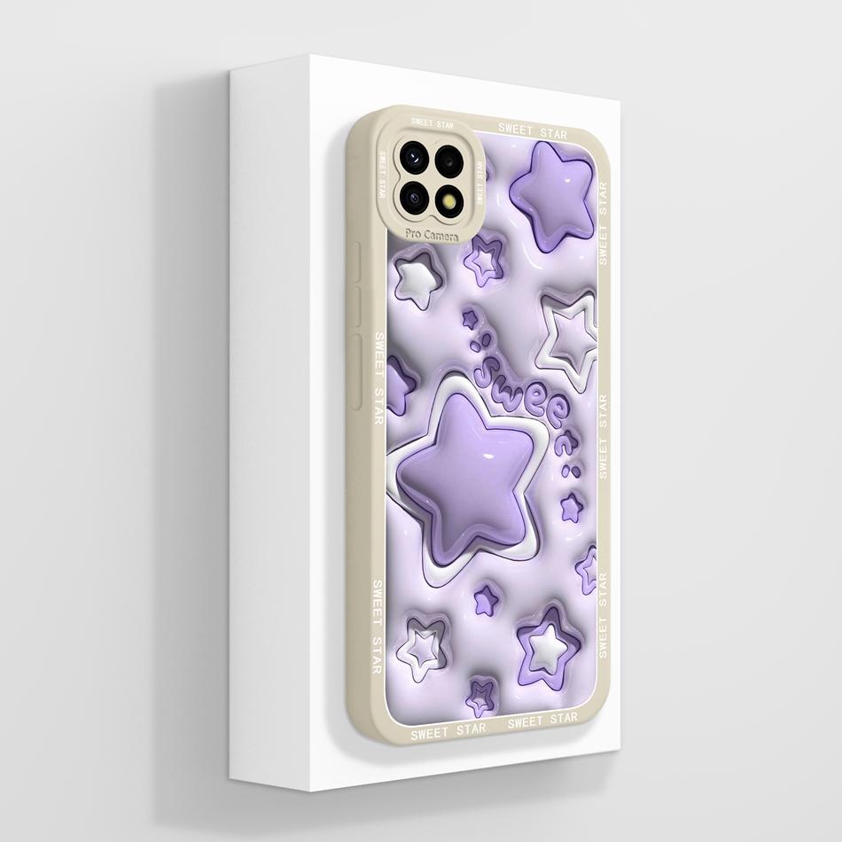 For Samsung Galaxy A22 5G F42 A22S Phone Case Cute Design Upgrade Camera Protection Soft Liquid Silicone Shockproof Back Cover
