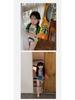 Korean Style Cartoon Lace One-Piece Swimsuit for Girls - Summer Graffiti Design for Small To Medium Children