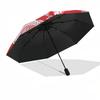 1pc Valentine's Day Card Design Umbrella with Plastic Handle,Suitable for All Seasons Home Travel Outdoor Umbrellaptys31074