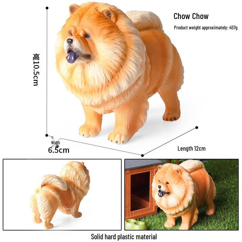 Large Shiba Inu Akita Inu Dog Figurine Model Toy Ornament