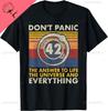 Risposta alla Vita all'Universo e a Tutto 42 È il Significato della Vita Maglietta Abbigliamento Personalizzato Streetwear Cotone Unisex Magliette