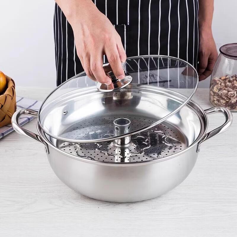 Stainless Steel Steam Hotpot & Seafood Pot