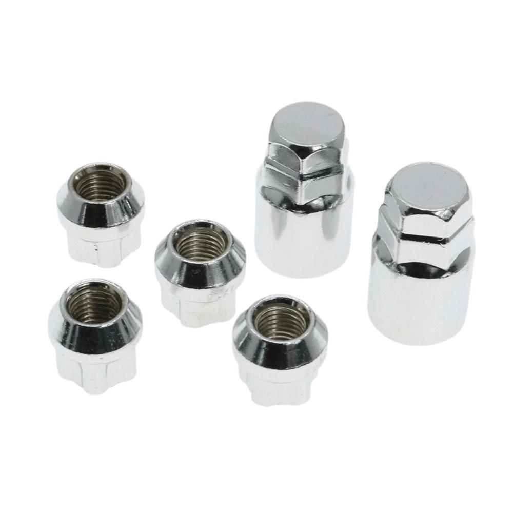 M12x1.5 Wheel Lock Nuts 4 Wheel Set Locking Wheel Nuts Anti Theft Lug Nuts  Car Maintenance