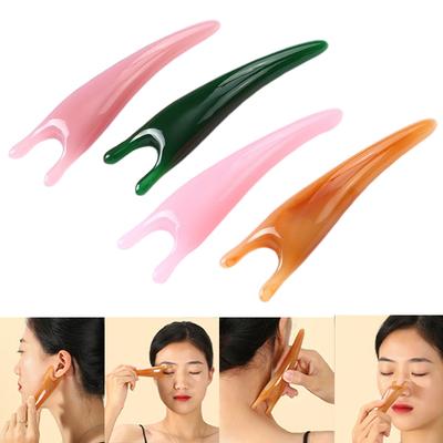 Multifunctional Resin Face Lifting Scraping Massage Nose Lifting Massage Y-shape Guasha Massage Reduce Puffiness Meridians Tool