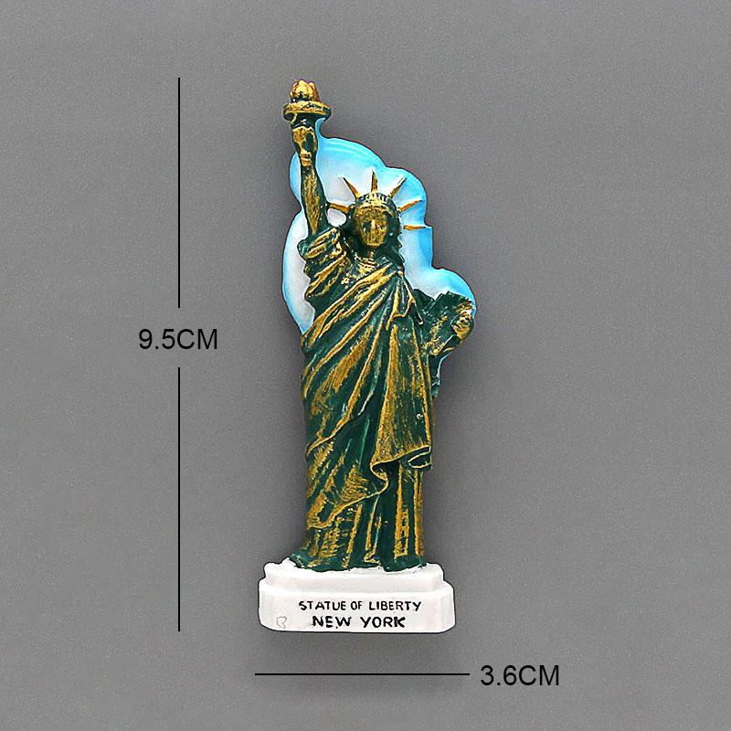Turismo Americano Nova York Estátua da Liberdade Atlantic City Times Square Nova York ímã de geladeira adesivo magnético para geladeira