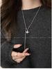 2025 European & American Saturn Pearl Pendant Necklace: Women's Luxury Autumn/Winter Sweater Chain Accessory