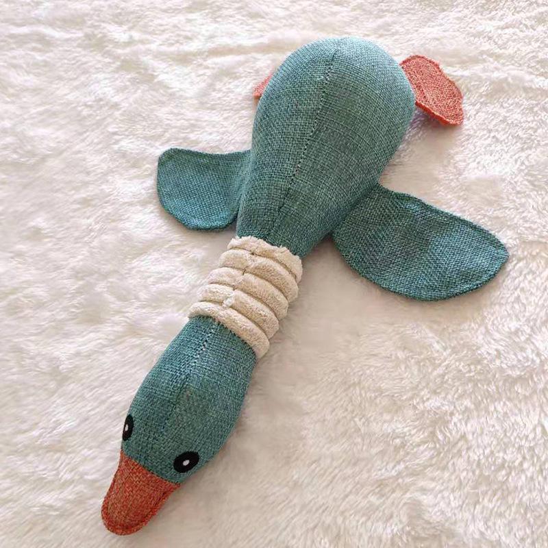 

New Bite-Resistant Plush Goose Sound Toy for Dogs