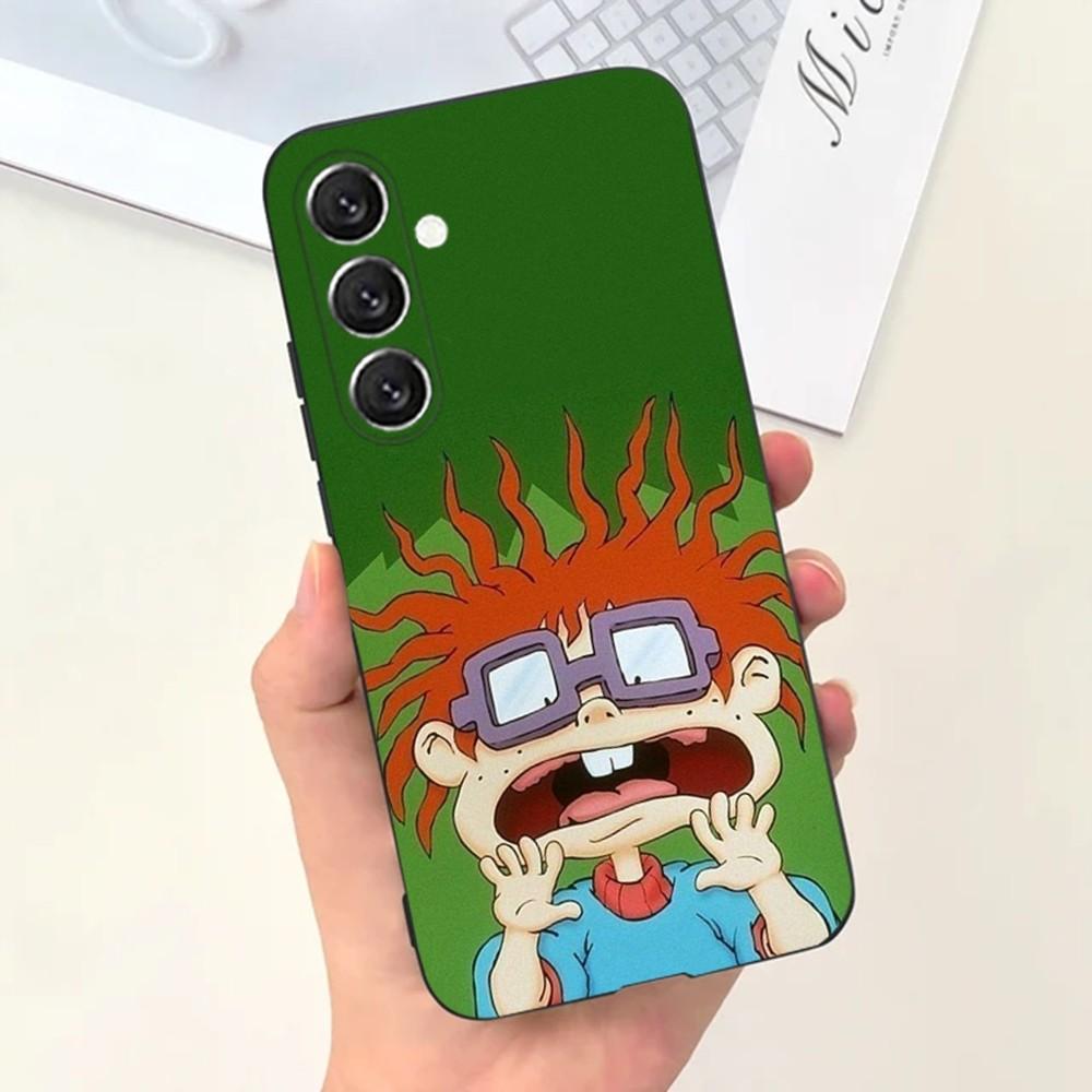 Rugrat Chuckie Angelica  Phone Case For Samsung S25,S24,S21,S22,S23,S30,Ultra,S20,Plus,Fe,Lite,Note,10,9,5G Black Cover