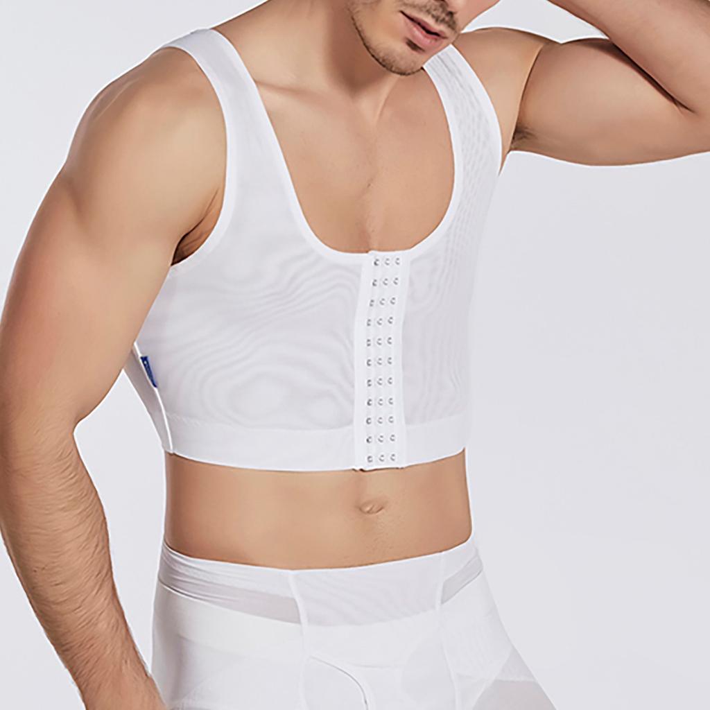 Men's High Elastic Breathable -chest Bulge Chest Shaping Vest Bandage Body Shaping Underwear