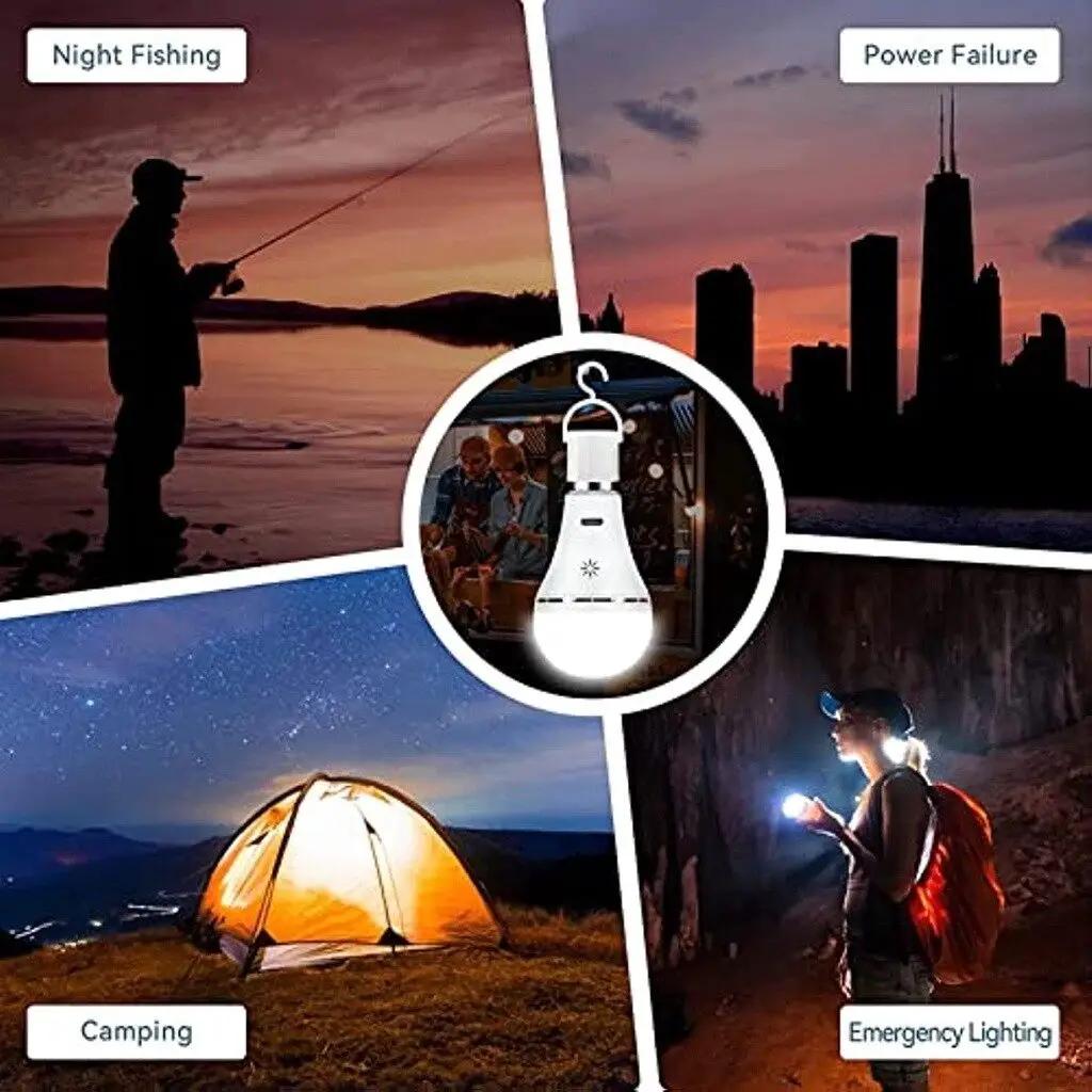 Latest 10W Light Bulb USB C Rechargeable with Remote Control Battery Powered Light Bulb E27 Touch Control Dimmable LED Bulb