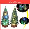 Mini Cedar Christmas Tree With Bright Led Lights Small Pine Tabletop Xmas Home Decor