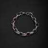 Stainless Steel Men's Polished Embossed Hip Hop Punk Bracelet