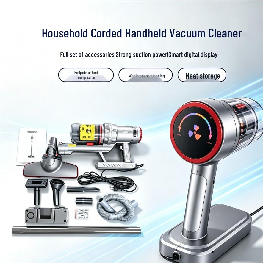 High-Power Wireless Vacuum Cleaner: Portable, Wall-Mounted