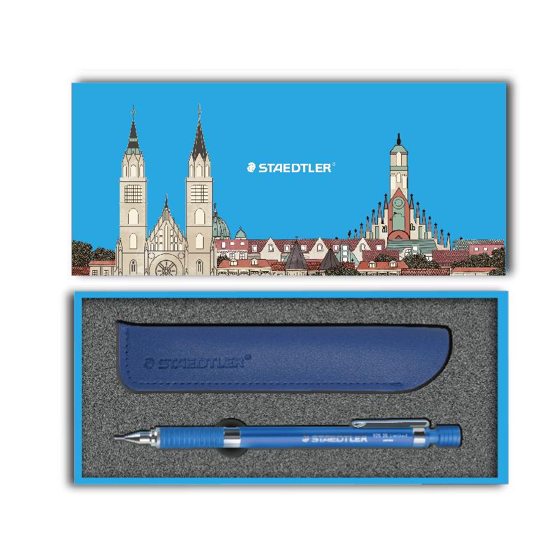 Механический карандаш Staedtler 925 Неломающийся, небесно-голубой, для эскизов и письма